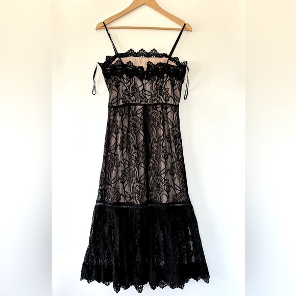 BB Dakota Novelty Black Lace Midi Dress - Picture 10 of 15